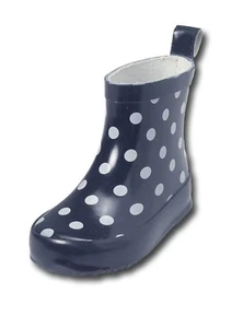 Playshoes Kinder Gummistiefel halbhoher kinder stiefel Punkte kinder Schuhe - Bild 1 von 3