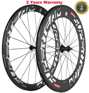 Juego de ruedas delanteras de 50 mm traseras 88 mm de carbono para bicicleta de carretera 700C juego de ruedas de bicicleta - Imagen 1 de 12