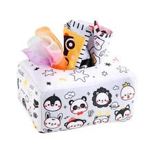 Infant Tissue Box Preschool Learning Soft High Contrast Baby Toys for Kids 1-2