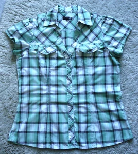 Damen Bluse - Gr. 40 - von ZAB women - kariert, talliert, Kurzarm - Bild 1 von 8