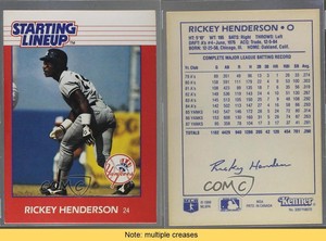 1988 Starting Lineup Cards Rickey Henderson HOF