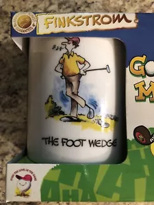 Finkstrom Golfer Gag Novelty Coffee Mug The Foot Wedge Ceramic Funny Golf Lover - Picture 1 of 7