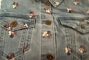 Disney Parks Minnie Mouse Denim Jeansjacke Größe 2X Neu mit Etikett - Bild 1 von 11