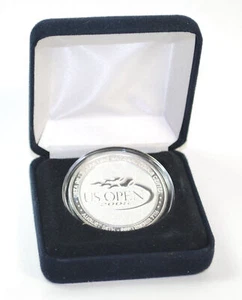 US OPEN 2008 40 JAHRE OPEN ERA SILBER OVERLAY MEDAILLON LIMITIERTE EDITION MÜNZE - Bild 1 von 4