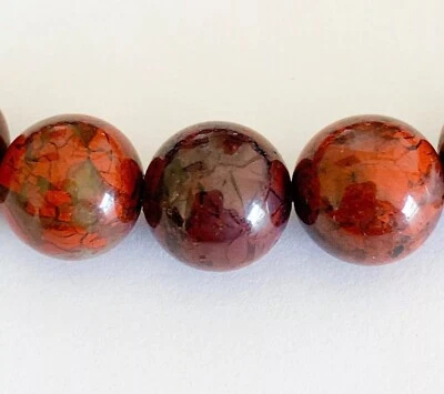 Pulsera de cuentas de jaspe amapola oscura Foto 1 de 2