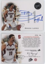 2008 Press Pass Signings Silver /100 Brook Lopez #PPS-BL Rookie Auto RC