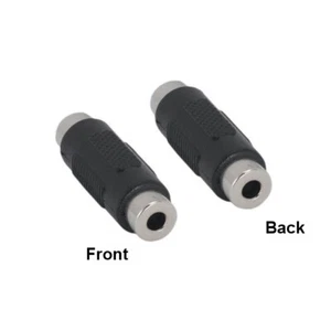 3.5mm 1/8" Female to Female Stereo Audio Connector for Sound Audio Cord Extender - Picture 1 of 1