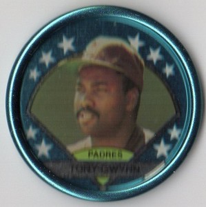 1990 Topps Coins San Diego Padres Baseball Card #36 Tony Gwynn