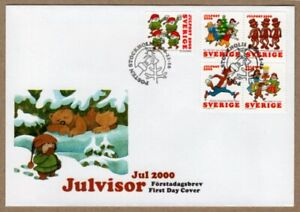 Sweden 2000 Christmas art FDC
