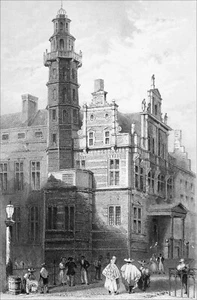 PAÍSES BAJOS: AYUNTAMIENTO DE LA HAYA (STADHUIS IN'S GRAVENHAG) - Grabado 19 - Imagen 1 de 2