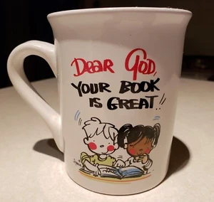 DEAR GOD, YOUR BOOK IS GREAT Coffee Tea Cup Display Mug, Dishwasher/Micro Safe  - Picture 1 of 3