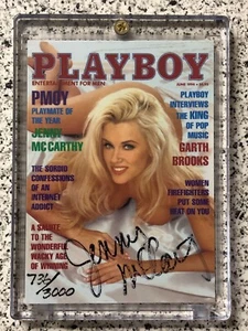 1994 Jenny McCarthy Playboy Autograph Card #1PY #'D 736/3000 - NM-MT - Picture 1 of 1