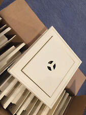 Box Of 10 Mid-America Vinyl Electrical Mounting Block - Standard 128 Ivory