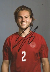 DENMARK & CRYSTAL PALACE: JOACHIM ANDERSEN SIGNED 6x4 PORTRAIT PHOTO+COA - Picture 1 of 1