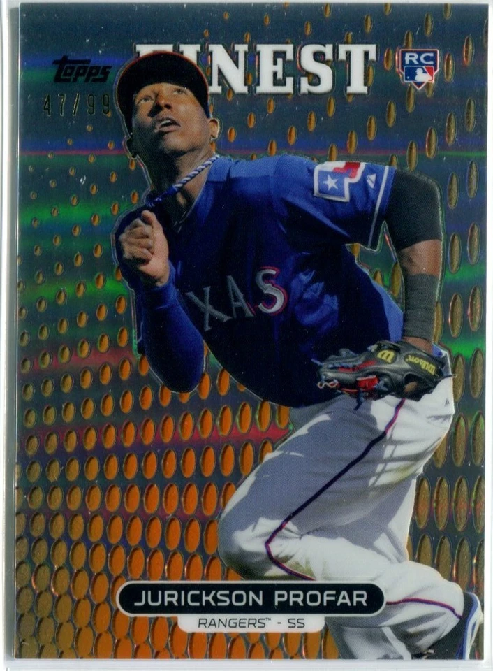 JURICKSON PROFAR 2013 Topps Finest ORANGE REFRACTOR #62 RC RANGERS PADRES /99 - Image 1 of 1
