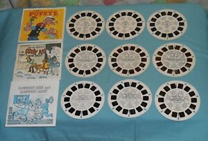 VIEW-MASTER REELS lot x3 sets Raggedy Ann and Raggedy Andy SCOOBY DOO Popeye
