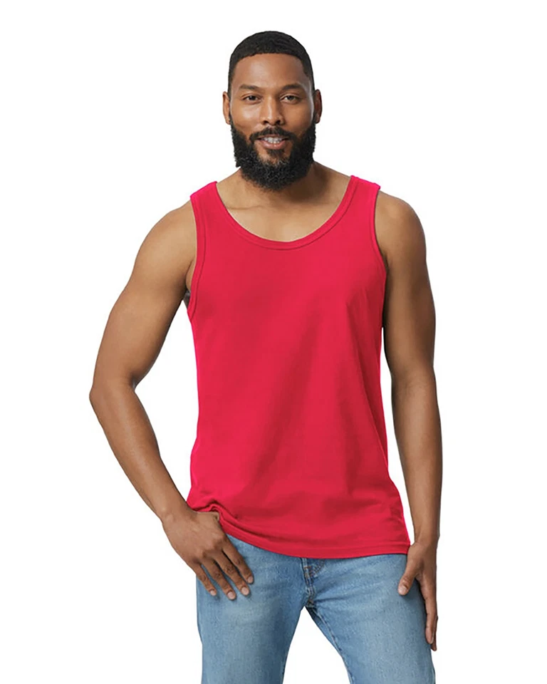 Camiseta sin mangas GD64200 Gildan 64200 para adultos estilo suave que absorbe la humedad Foto 1 de 1