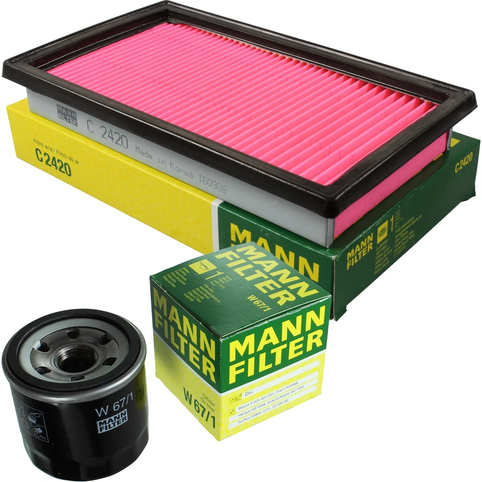 MANN-FILTER  für Nissan Tiida Stufenheck SC11X 1.8 1.6 Note E11 NE11 K12 160 SR - Bild 1 von 4