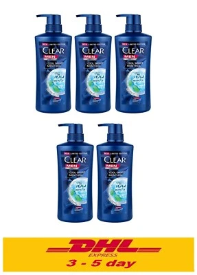5x390ml.CLEAR Men Anti-Dandruff & Nourishing Hair Shampoo Men Cool Sport Menthol - Image 1 of 4