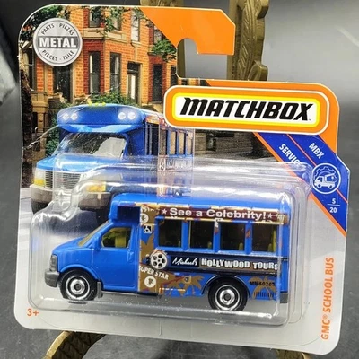 Matchbox MBX Service Blue GMC School Bus 5/20; 1:64 2018 Foto 1 de 4