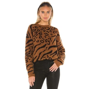 Line and Dot Alee Animal Print Sweater Women's Size L - Picture 1 of 10