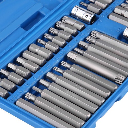 40 x Allen Key Torx Hex Star Spline Socket Bit Set Drive Car Repair ...