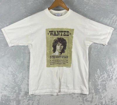 Camisa De Colección 1999 The Doors Jim Morrison Wanted Póster Cancelada Gira Talla Grande Foto 1 de 4
