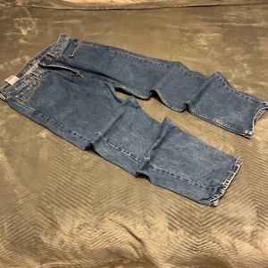 Levi's 505 Vintage Blue Jeans 38x32 Straight Fit Straight Leg Cotton Denim Men's - Picture 1 of 6