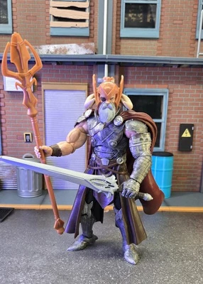 Figura de acción Marvel Legends Thor Allfather Odin BAF capa roja completa 7" Foto 1 de 4