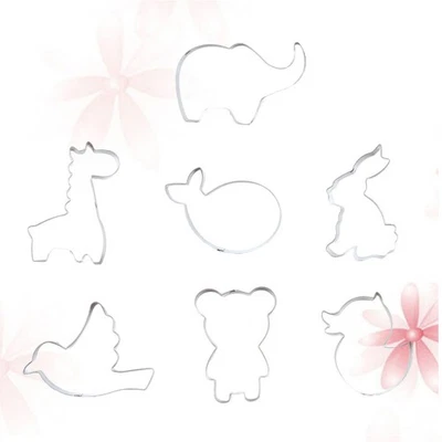  7 Pcs Förmchen Backen Formen Für DIY Cookie Cutter Edelstahlform - Bild 1 von 4