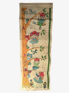 Vintage 1970s Children’s "So Big" Growth Height Chart Nursery Wall Décor Used - Picture 1 of 6