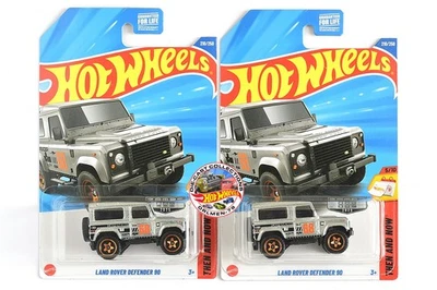 Land Rover Defender 90 serie Zamac Hot Wheels 2025 (juego de 2) Foto 1 de 2