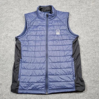 Colete Under Armour Masculino Grande Azul Marinho Isolado Zíper Completo Tempestade Ativa Puffer - Imagem 1 de 4