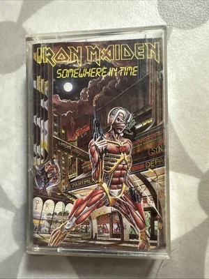 Somewhere in Time by Iron Maiden (Cassette Tape, 1986, Capitol/EMI Records) VG Foto 1 de 4