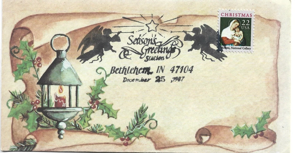 1987 MADONNA & CHILD HAND PAINTED - Image 1 of 1