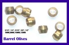 BRASS OLIVES IMPERIAL BARREL OLIVE PLUMBING WATER PIPE GAS COMPRESSION OLIVES