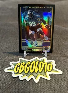 2001 Topps Chrome Black Refractor Marcus Stroud Rookie 005/100 Jacksonville - Picture 1 of 3