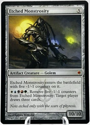 Etched Monstrosity 135/175 New Phyrexia NPH MTG LP - Image 1 of 2
