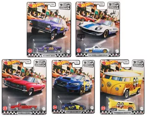 Set serie Boulevard 2021 Premium 5 modellini auto 1:64 ruote calde GJT68 - 979E - Foto 1 di 2
