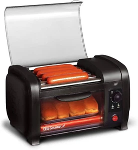 Hot Dog Roller Machine,Electric Hot Dog Cooker Maker Toaster Oven and Bun Warmer - Picture 1 of 7