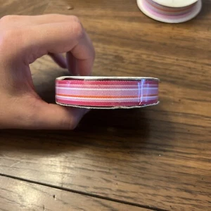 Dashes Dots &Checks/Ribbon Ruban/5/8 in 9mm/ 16 ft 2,74m - Picture 1 of 3