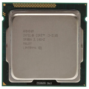 Intel SR0BA i3-2105 Sandy Bridge Dual-Core 3.1GHz LGA1155 65W Desktop CPU - Picture 1 of 2
