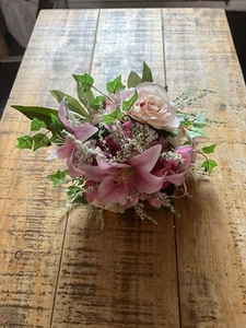 Handmade Artificial Flower Bridal Bouquet - Picture 1 of 8