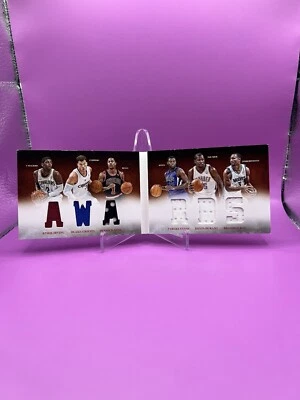 FLAWED 2012 Panini Preferred KYRIE KEVIN DURANT Awards Jersey Patch Booklet /199 - Image 1 of 4