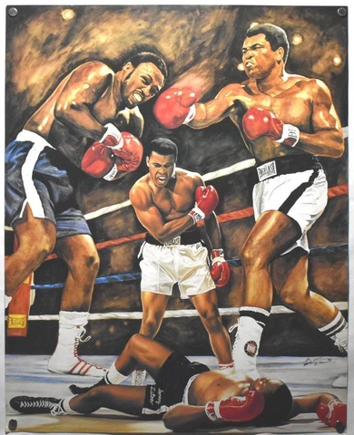 Muhammad Ali, Joe Frazier & Sonny Liston Anthony Douglas Signed Litho #'dXXX/500 Cover