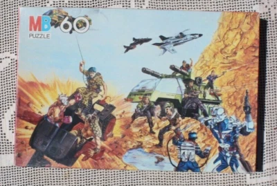 Винтажный 1987 НЕРАСПЕЧАТАННЫЙ GI Joe 60 шт. пазл в комплекте MB Hasbro - Изображение 1 из 4