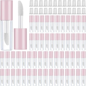 Patelai 100 Pieces 1.2 ml Clear Mini Lip Gloss Tube Refillable Empty Lip Balm... - Picture 1 of 4