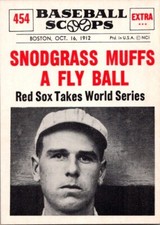 1961 Nu Card Scoops FRED SNODGRASS Giants #454 NEAR MINT!