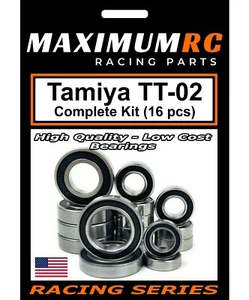 MAXRC - Tamiya TT-02 TT02 TT-02D Complete Sealed Bearings Kit Upgrade (16 pcs) - Picture 1 of 4