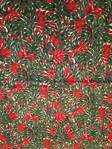 Colección Windsor 44" ancho x 2 yardas, mezcla de algodón, verde/rojo con oro, Hoffman  - Imagen 1 de 4